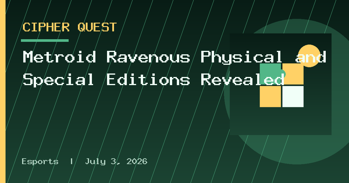 Metroid Ravenous Physical and Special Editions Revealed