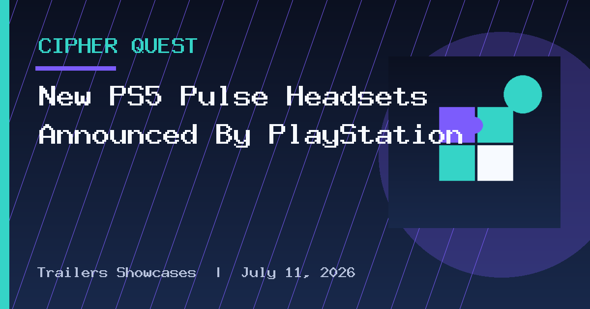 New PS5 Pulse Headsets Announced By PlayStation