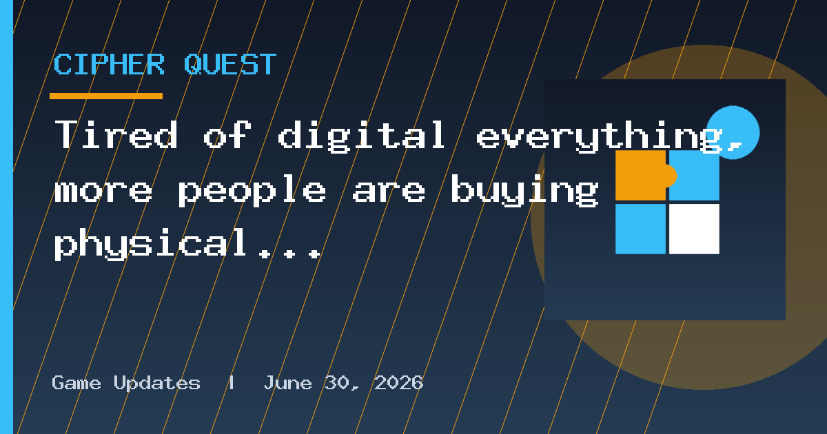 Tired of digital everything, more people are buying physical media: CD sales are