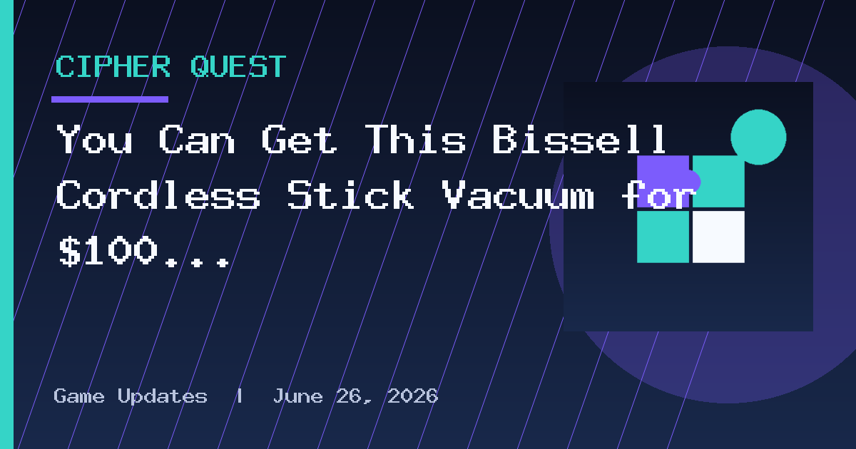 You Can Get This Bissell Cordless Stick Vacuum for $100 Off Right Now